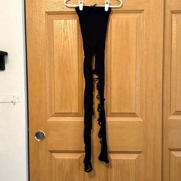 Spencers Body Rage Black Ripped Leggings Goth Grunge - Picture 2 of 7